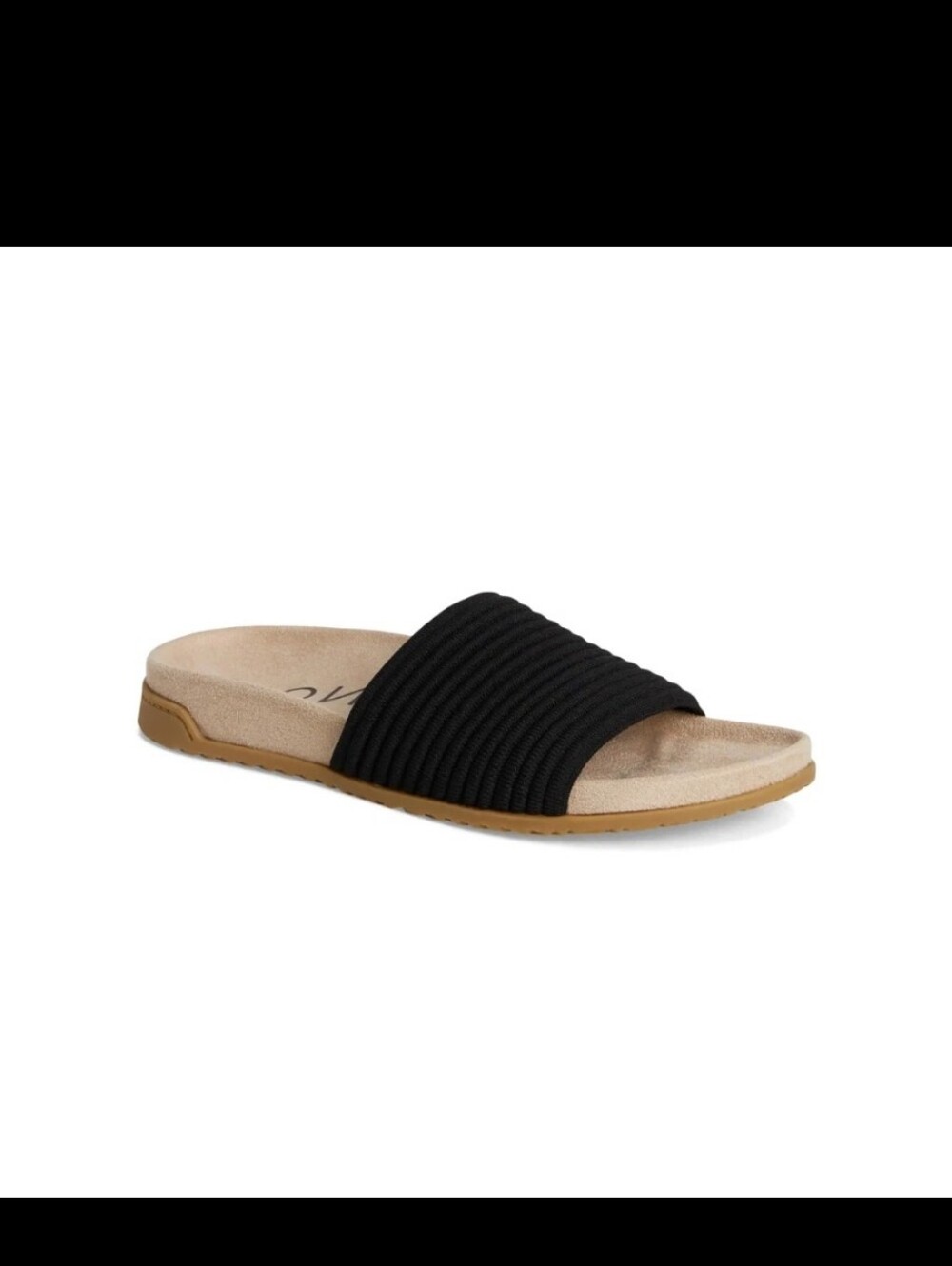 VIONIC Evie Knit Slide Women's Supportive Sandals Black